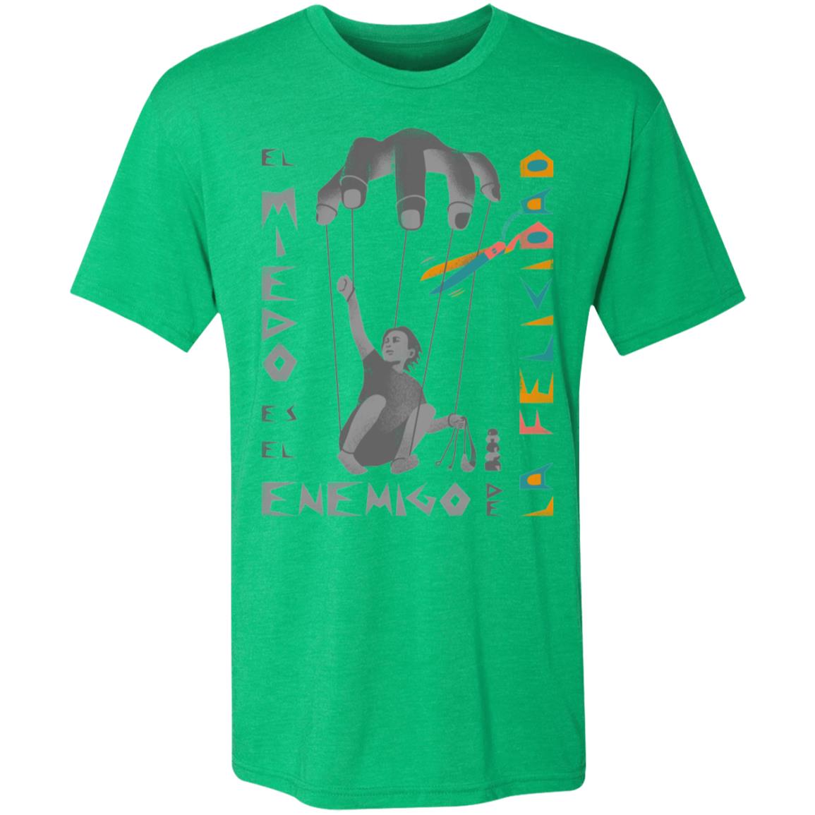 Triblend T-Shirt for Man, El Miedo - LOS GUSANOS