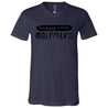 Unisex Jersey SS V-Neck T-Shirt, Unhappy Person - LOS GUSANOS