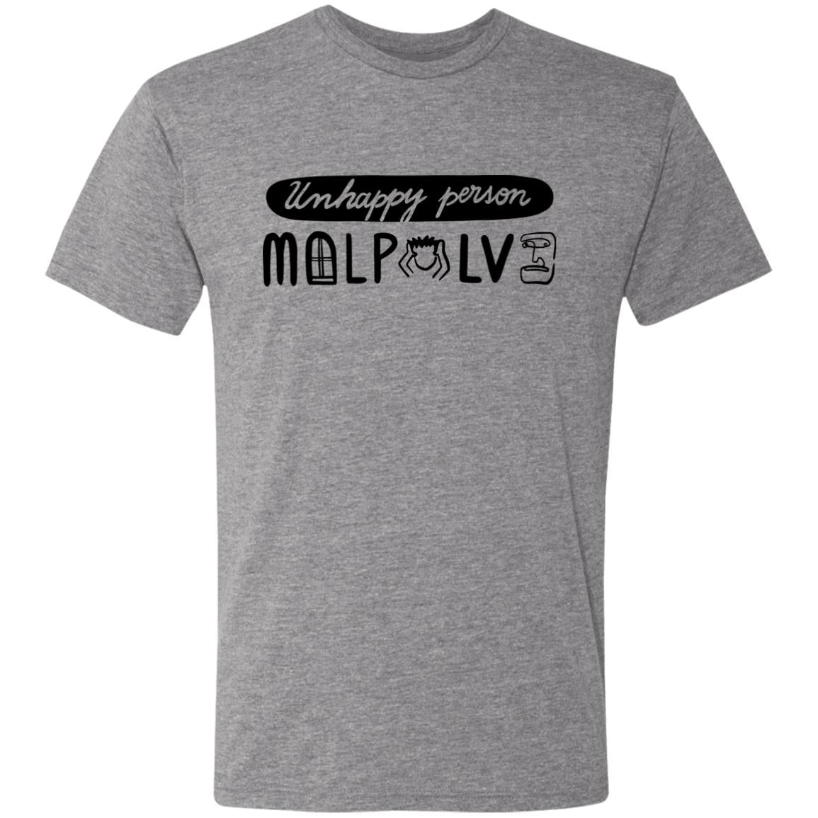Triblend T-Shirt for Man, Unhappy Person - LOS GUSANOS