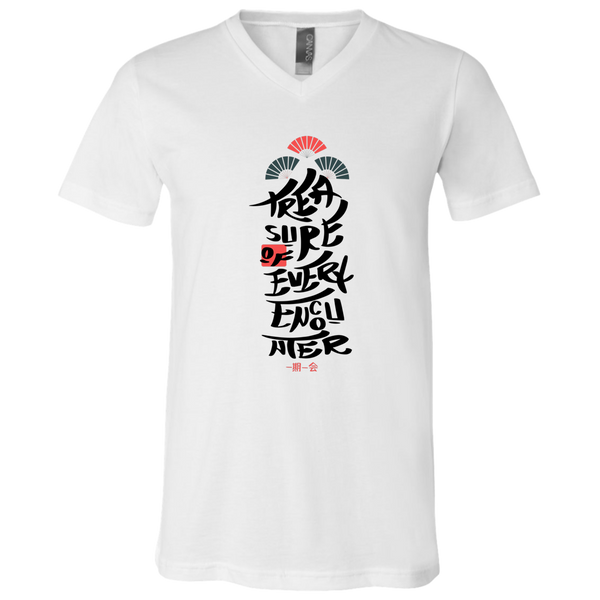 Jersey SS V-Neck Unisex t-Shirt, Treasure of Every Encounter – LOS Jersey SS V-Neck Unisex t-Shirt, Treasure of Every Encounter – LOS