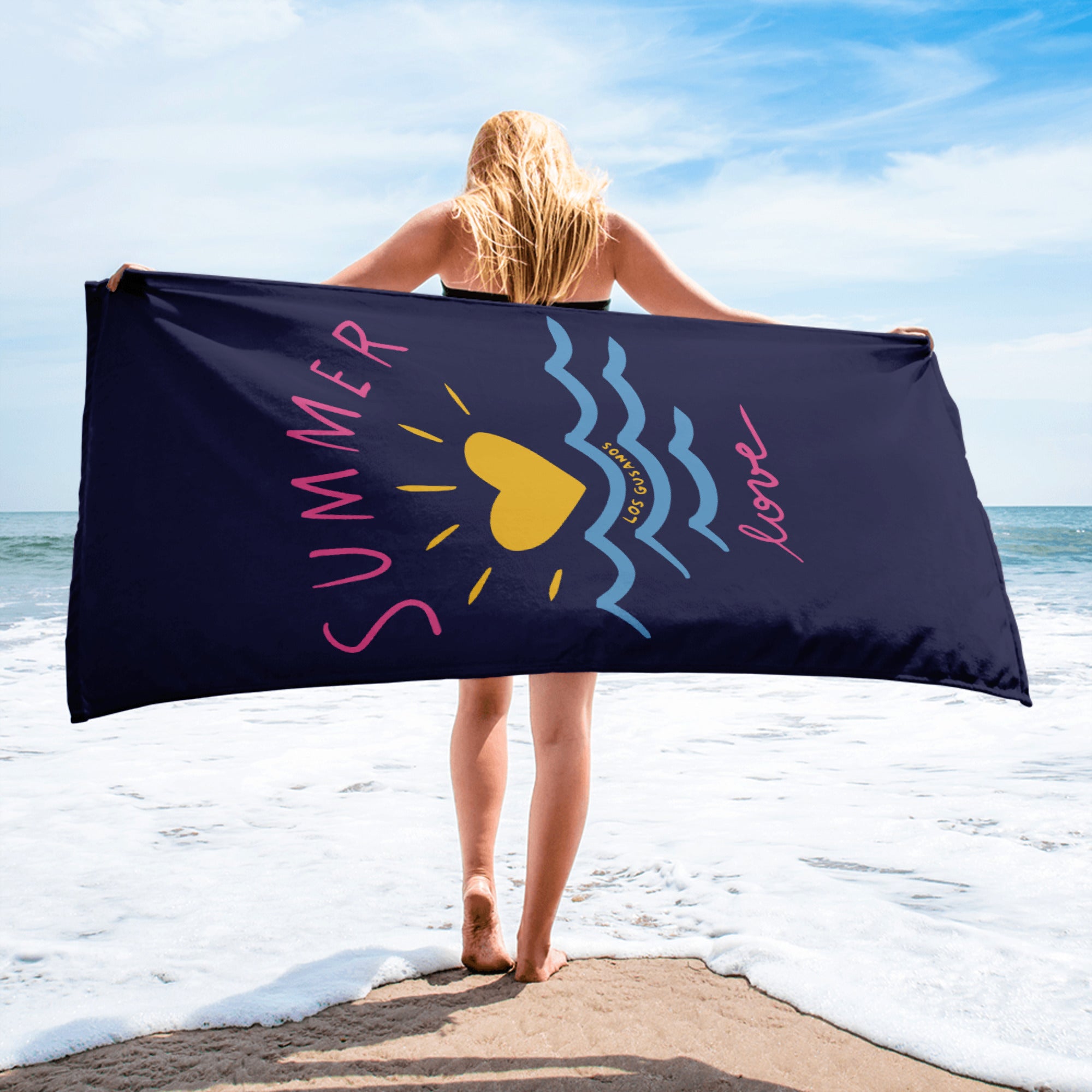 Topical Beach Towel, Gusano Beach - LOS GUSANOS
