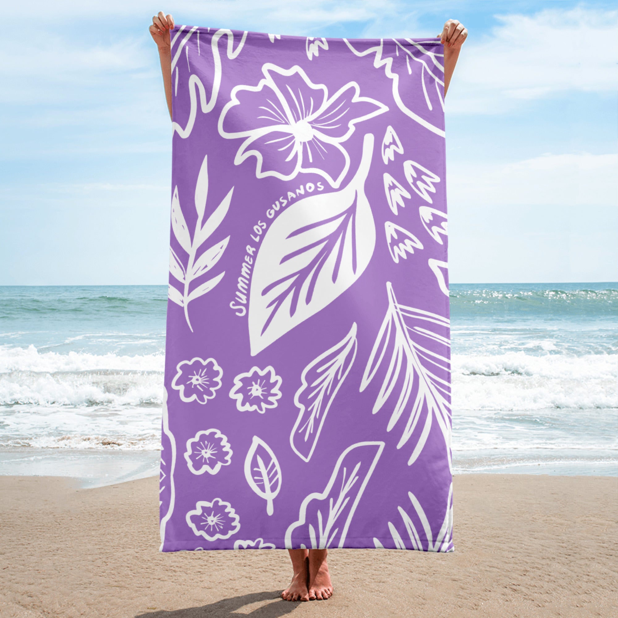 Tropical Beach Towel Gusano Beach - LOS GUSANOS