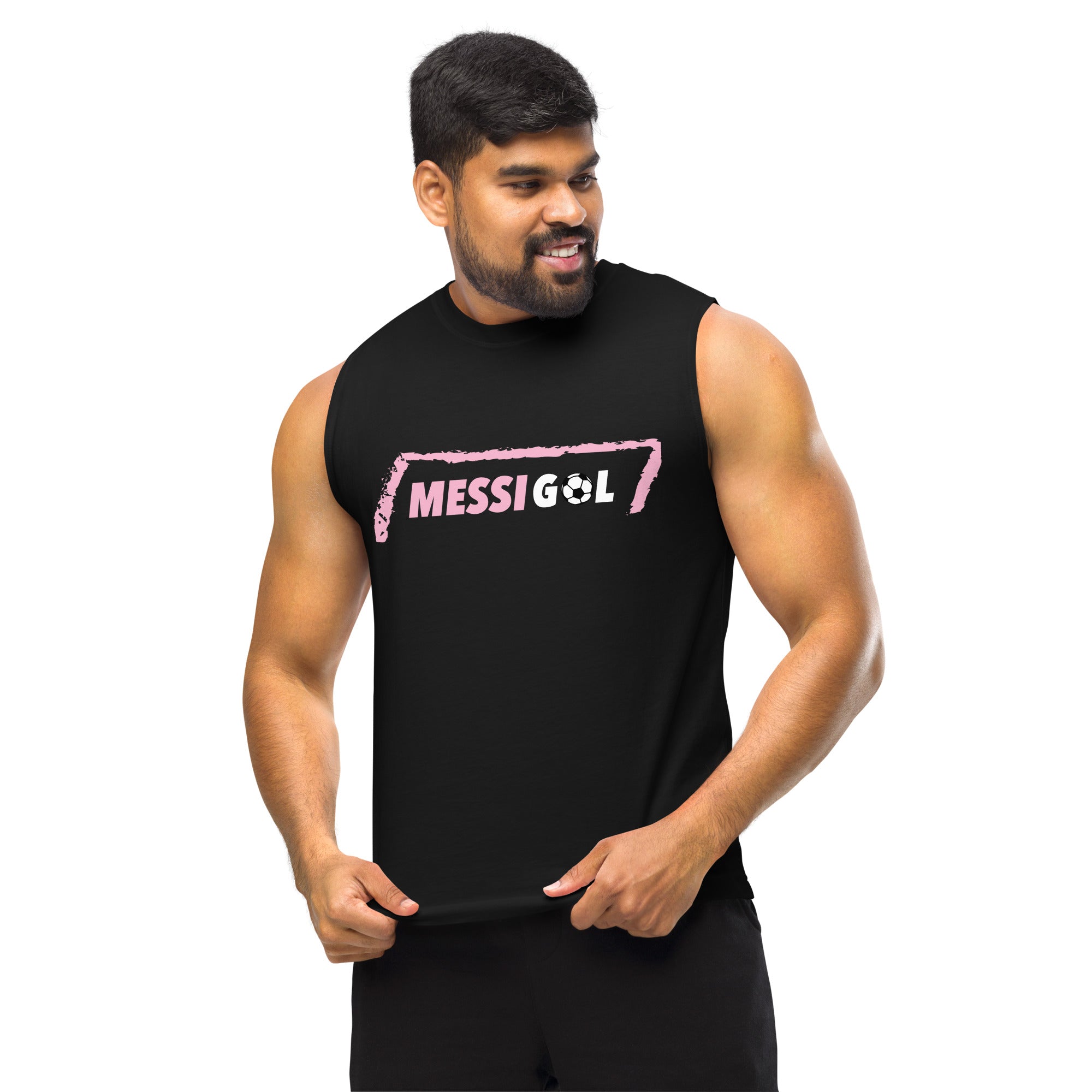 Muscle Shirt for Man, MessiGol - LOS GUSANOS