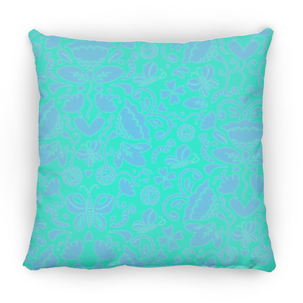 Large Square Pillow, Gusano Summer