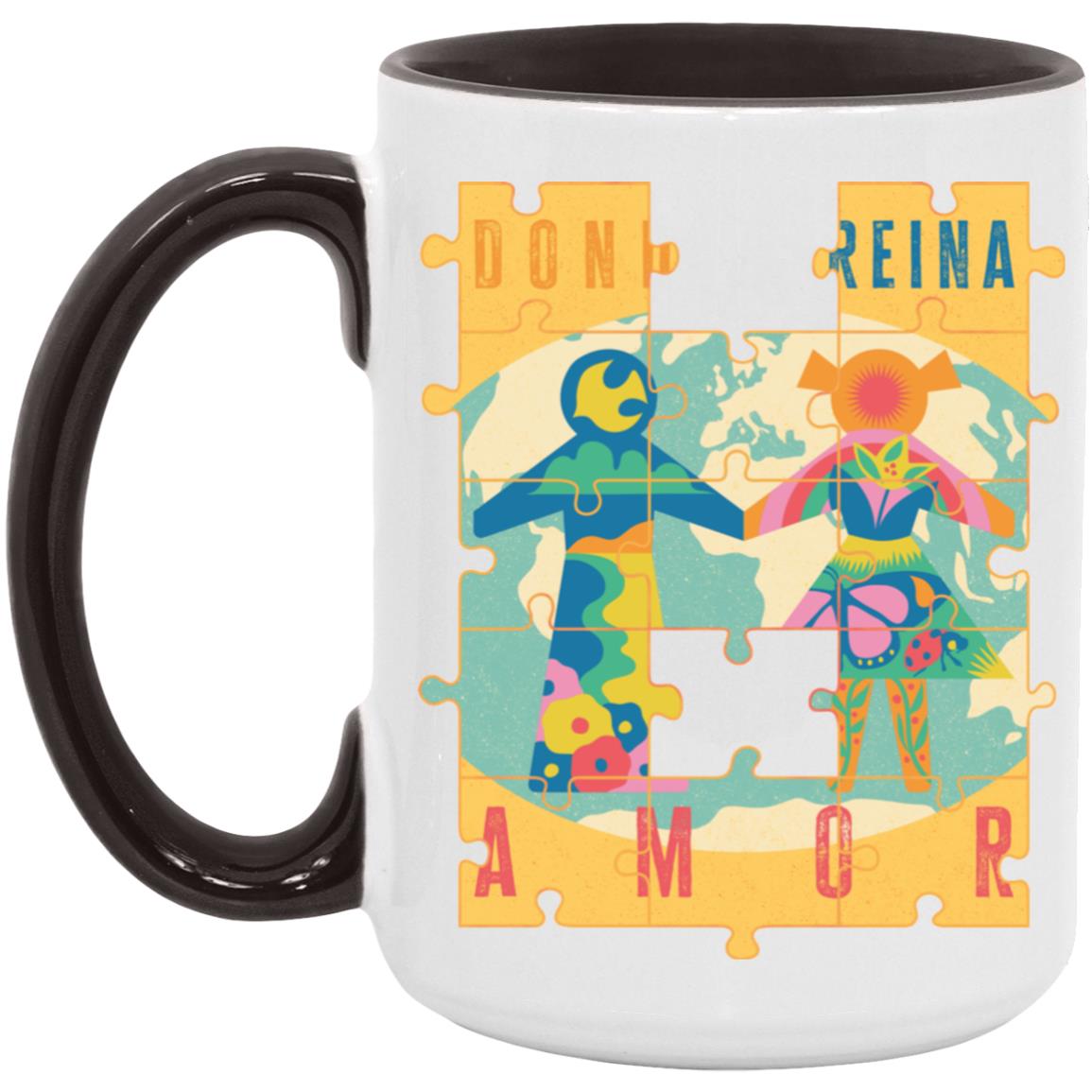 AM15OZ 15oz Accent Mug, Donde Reina...