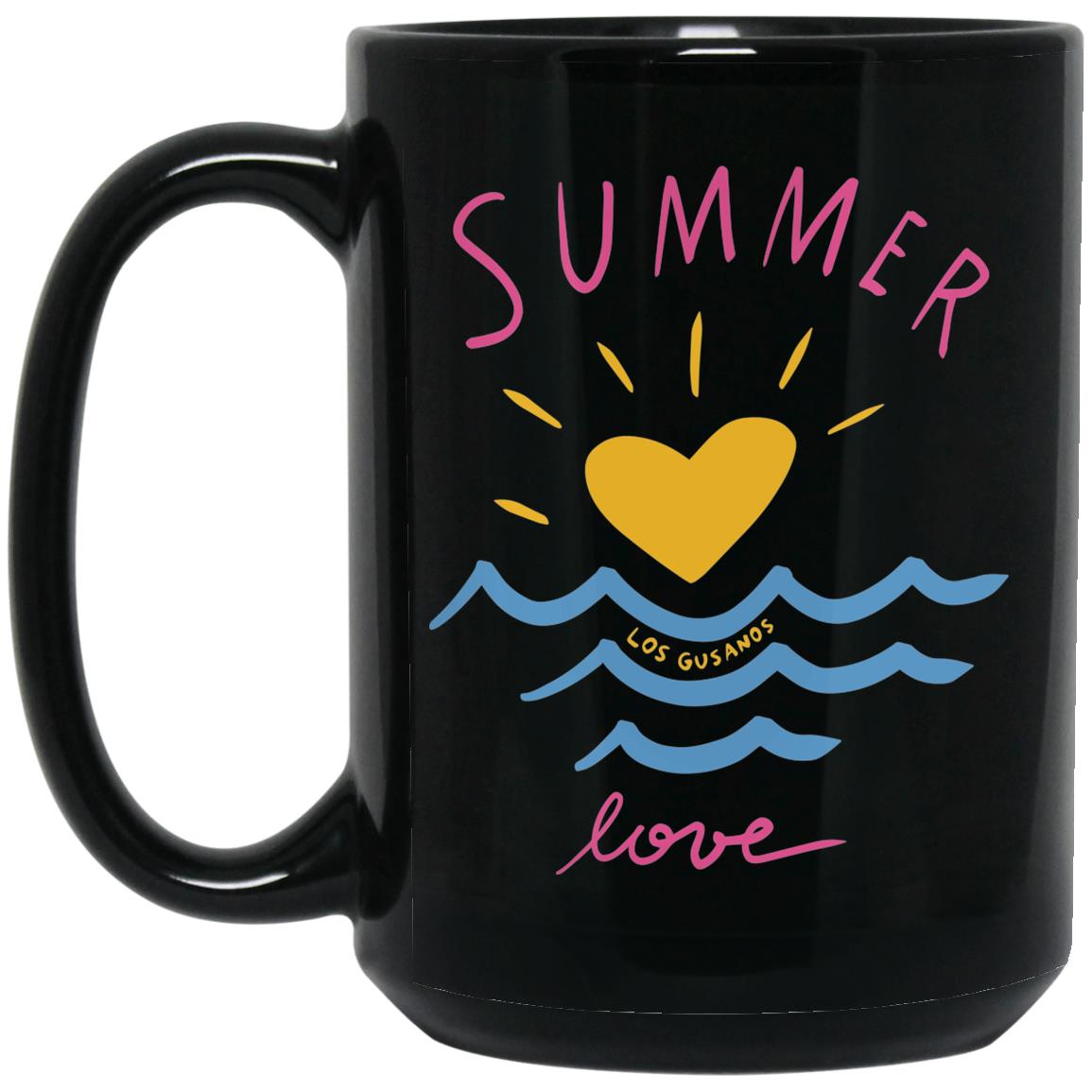 15 oz. Black Mug, Summer - LOS GUSANOS