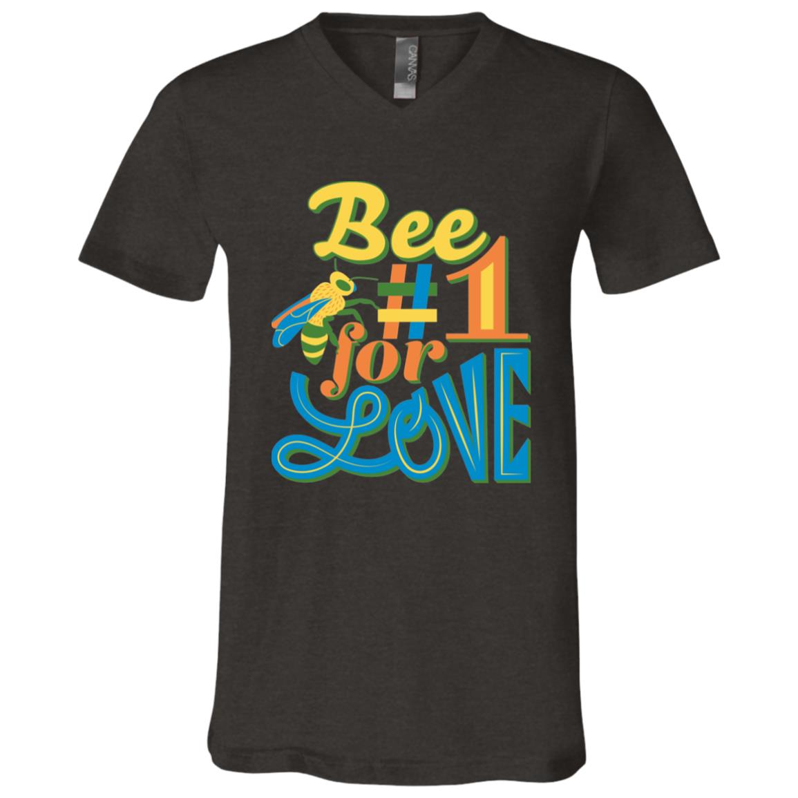 Unisex Jersey SS V-Neck T-Shirt, Bee #1