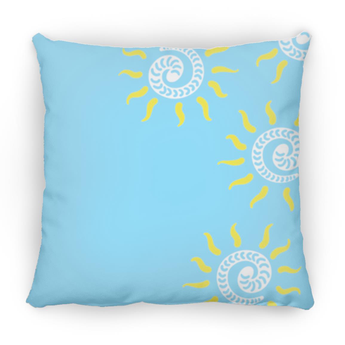 Large Square Pillow, Gusano Summer