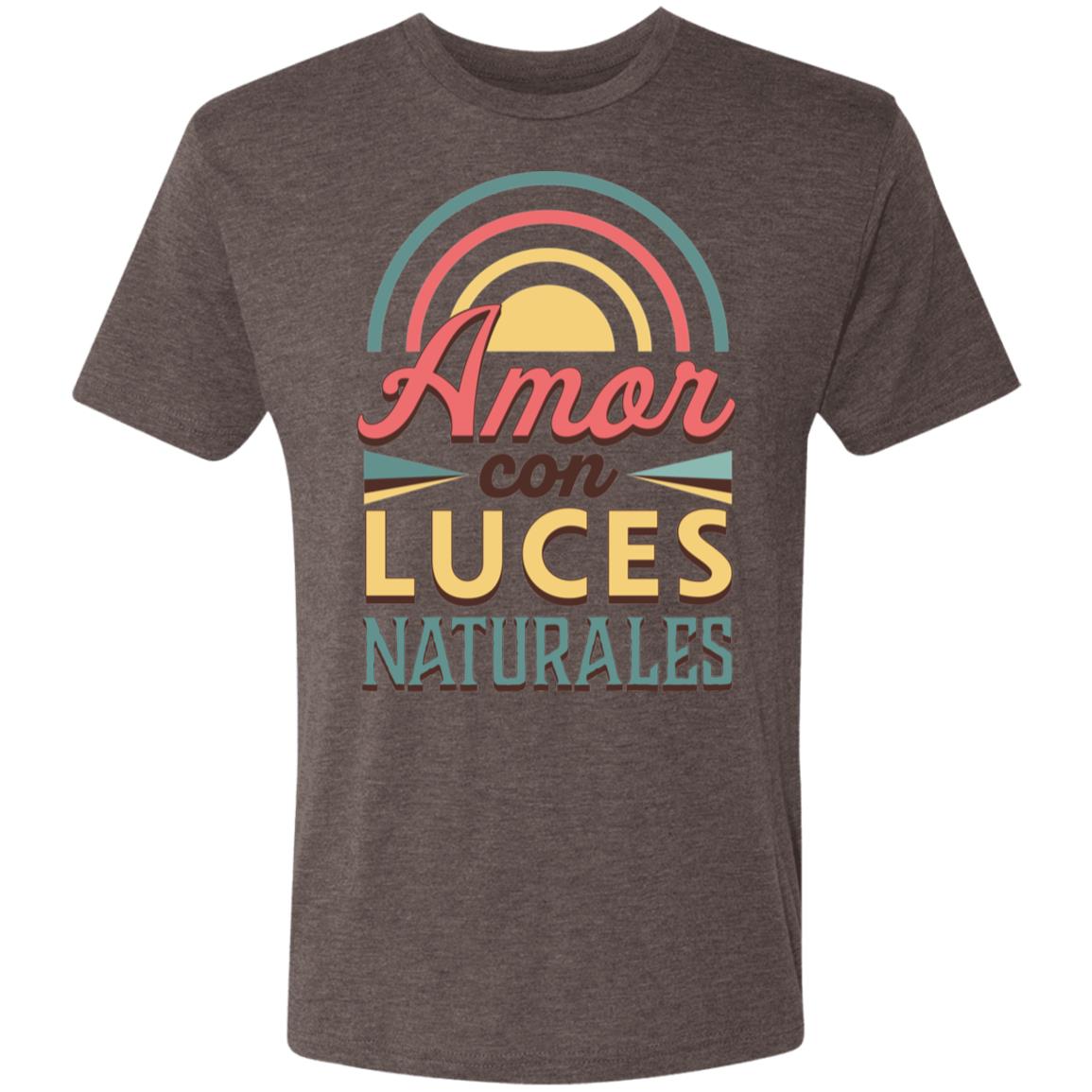 Triblend T-Shirt for Man, Amor Con Luces - LOS GUSANOS