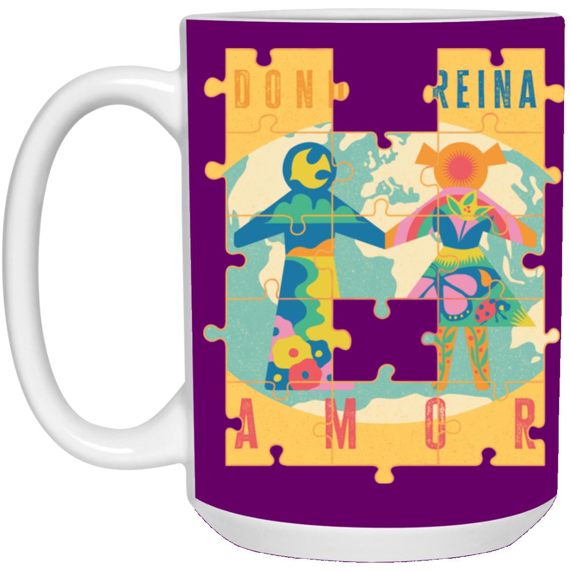 21504 15oz White Mug, Donde Reina...