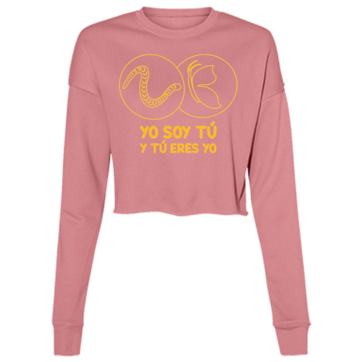 Ladies' Cropped Fleece Crew, Yo Soy Tú