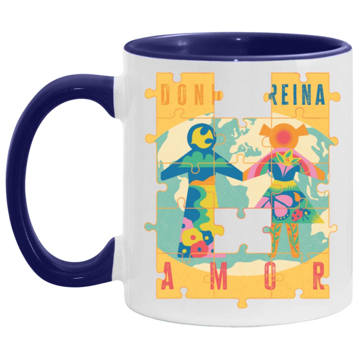 AM11OZ 11oz Accent Mug,  Donde Reina...