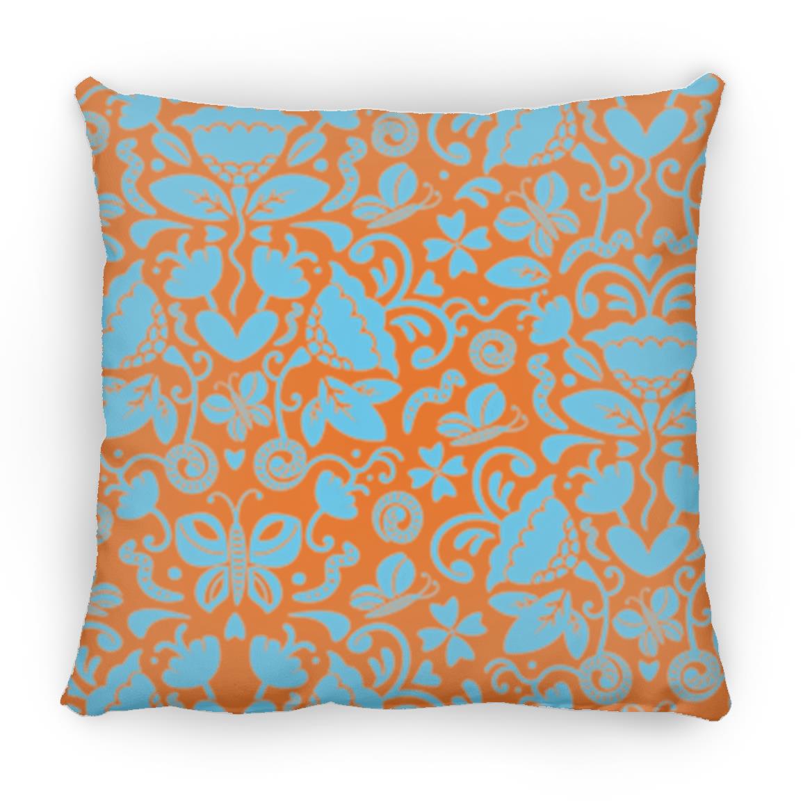 Large Square Pillow, Gusano Summer