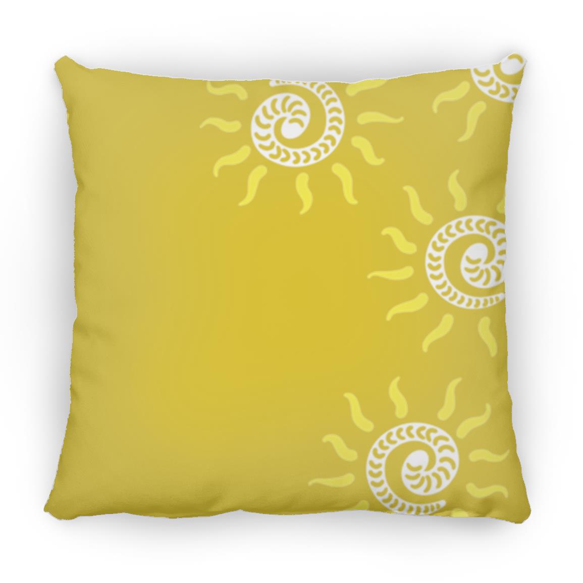 Large Square Pillow, Gusano Summer