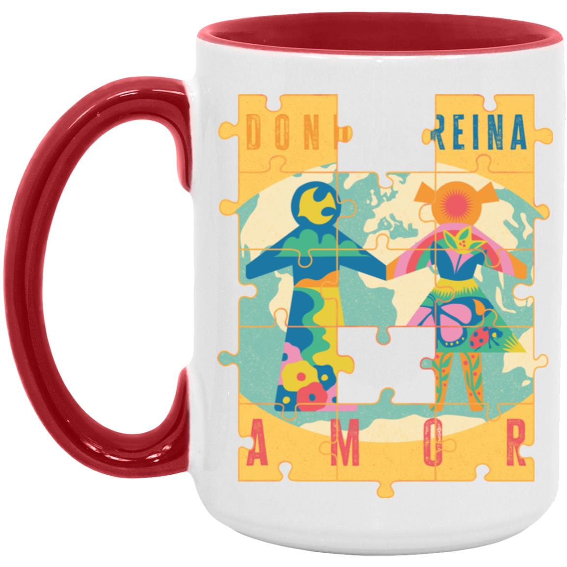 AM15OZ 15oz Accent Mug, Donde Reina...