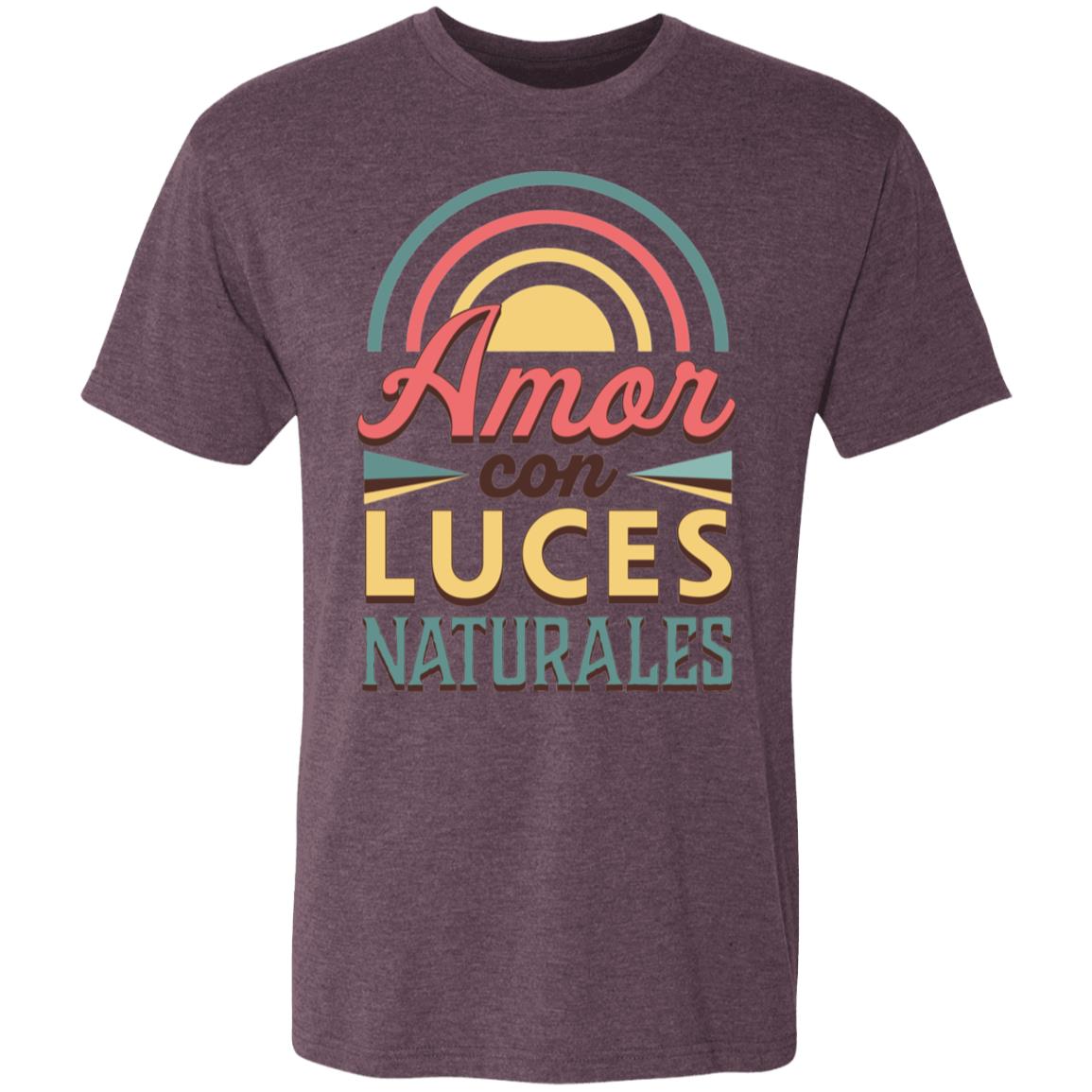 Triblend T-Shirt for Man, Amor Con Luces