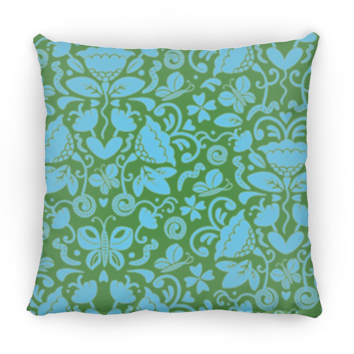 Large Square Pillow, Gusano Summer