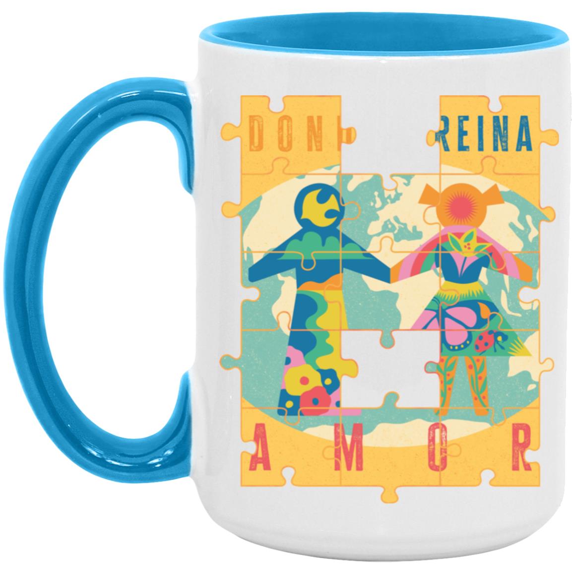 AM15OZ 15oz Accent Mug, Donde Reina...