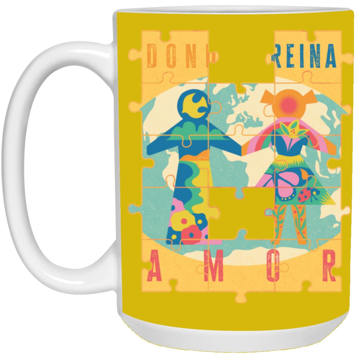 21504 15oz White Mug, Donde Reina...