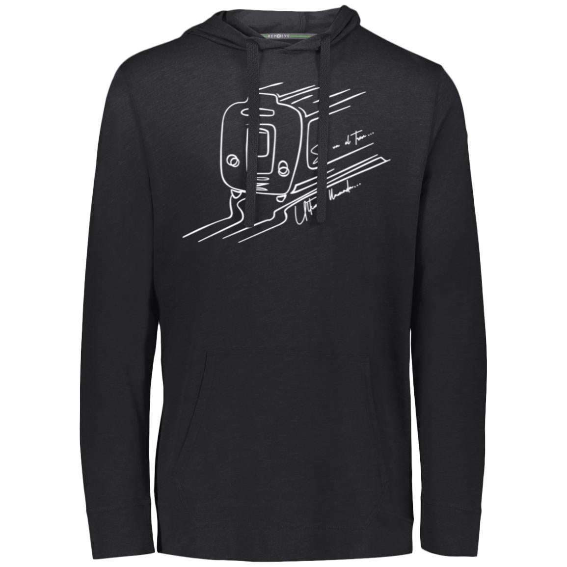 Eco Triblend Men's Hoodie,  The Train