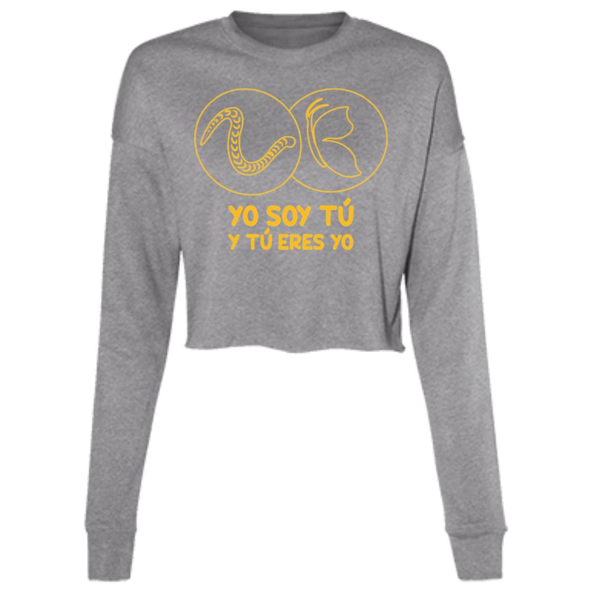 Ladies' Cropped Fleece Crew, Yo Soy Tú