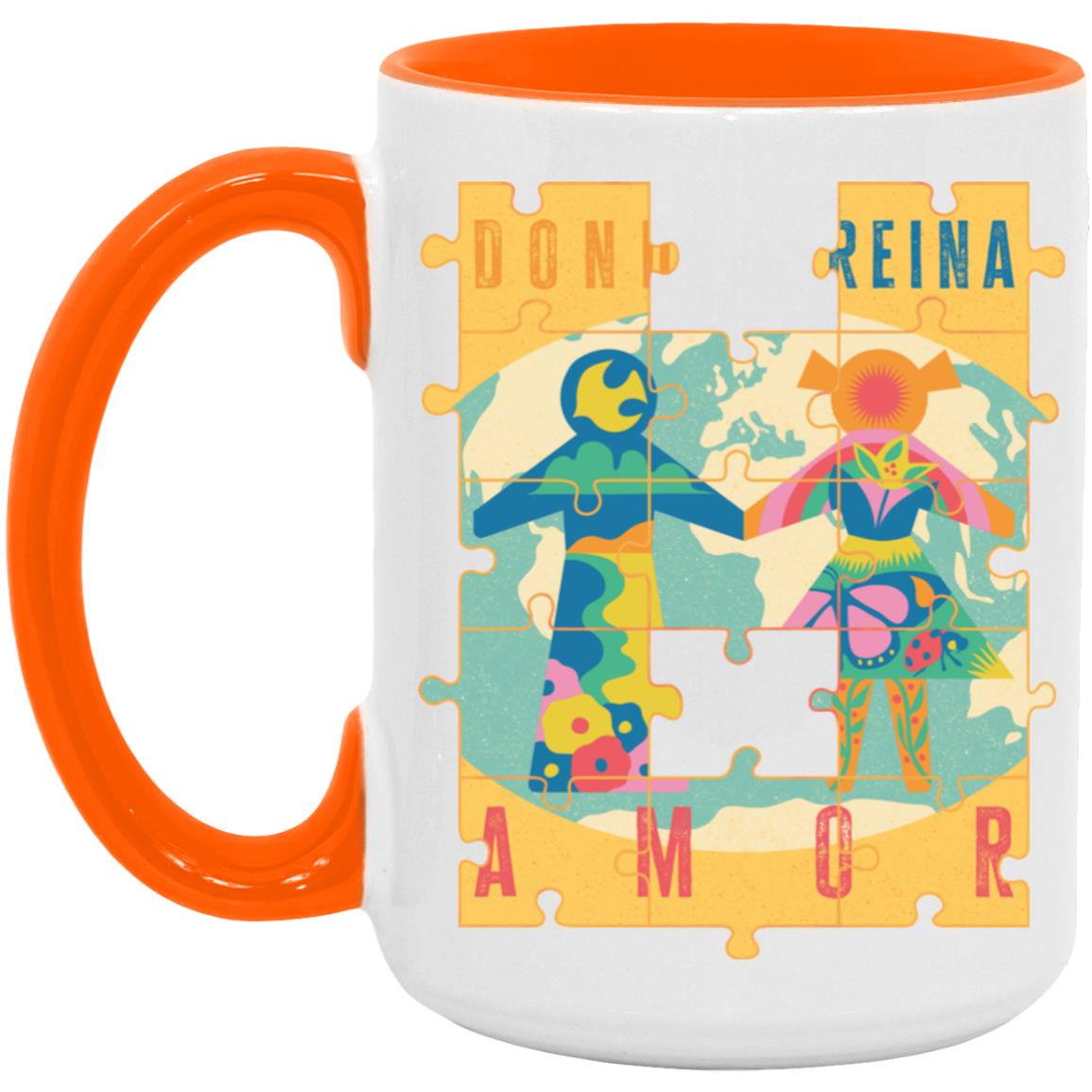 AM15OZ 15oz Accent Mug, Donde Reina...