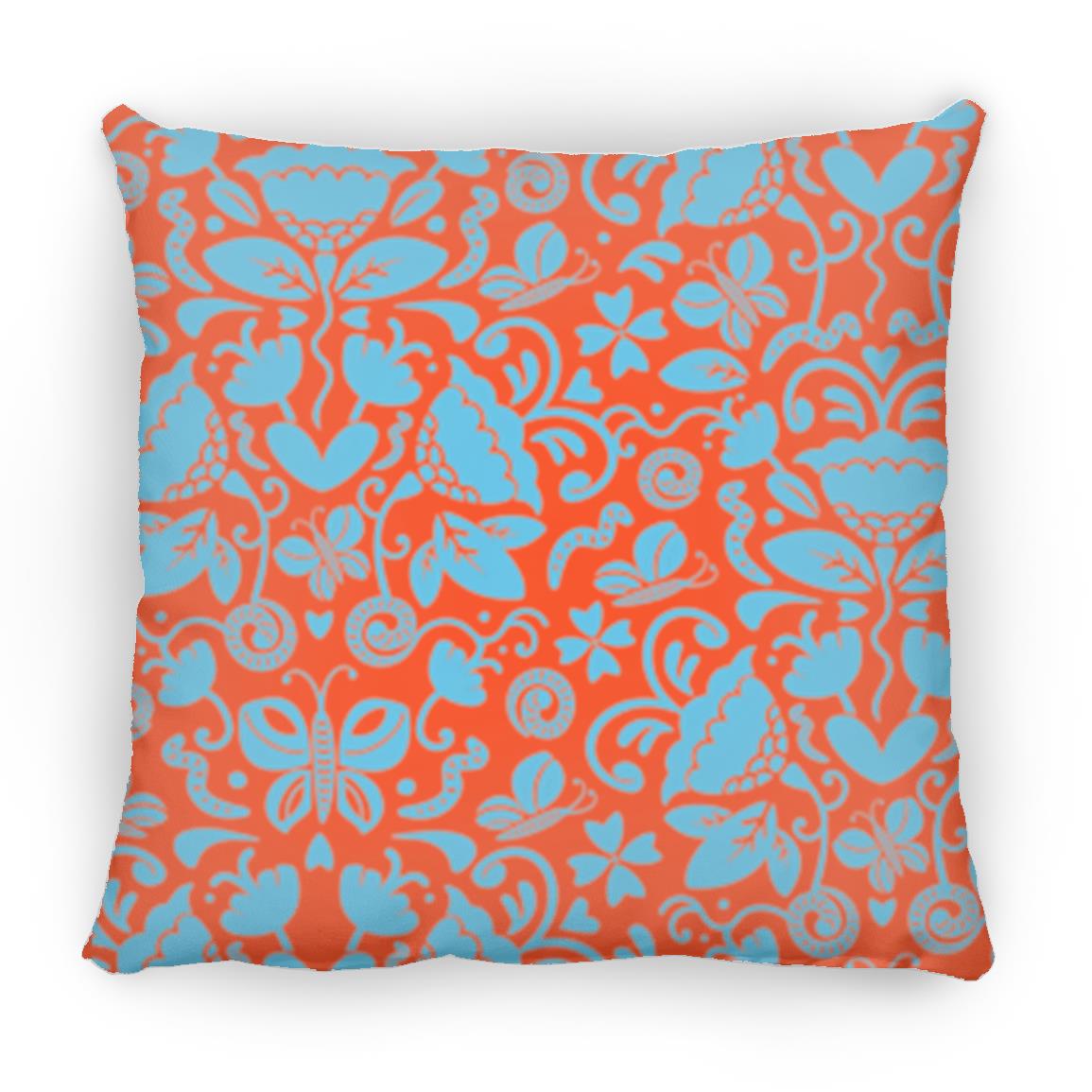 Large Square Pillow, Gusano Summer