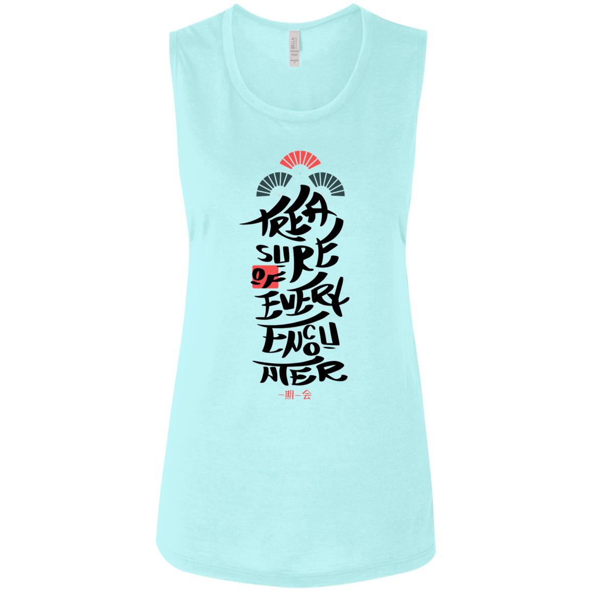 Ladies' Flowy Muscle Women's Tank, Yo Soy Tú