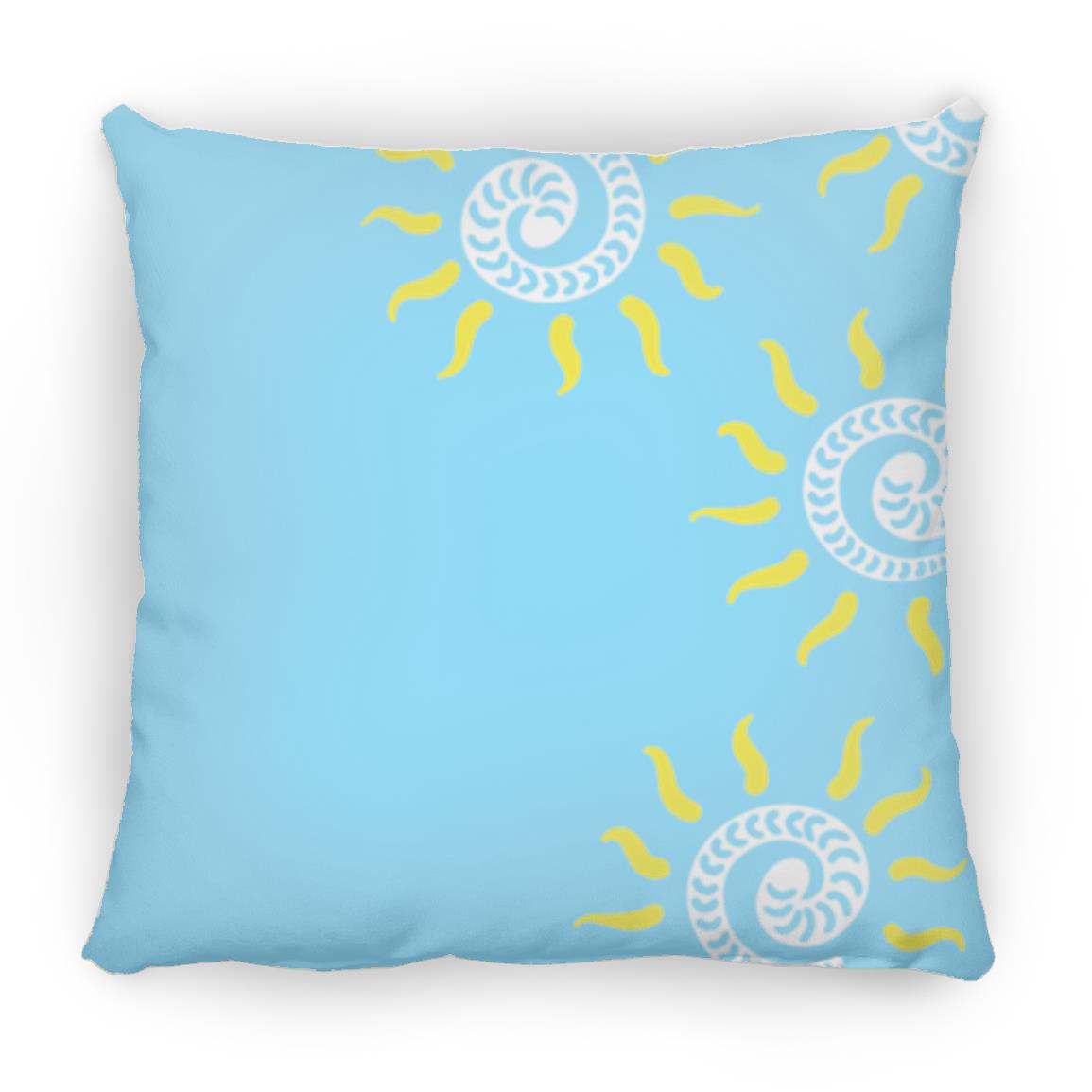 Small Square Pillow, Gusano Summer