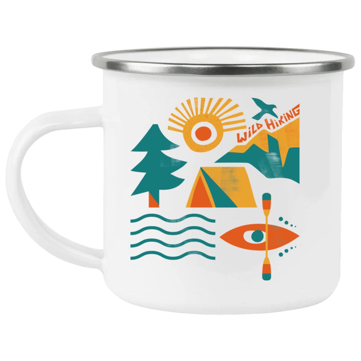 21271 Enamel Camping Mug, Wild Hiking