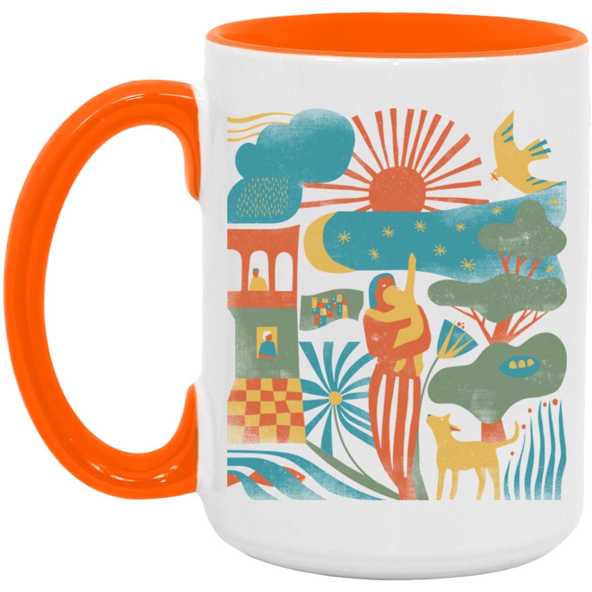 15oz. Accent Mug, Mother - LOS GUSANOS