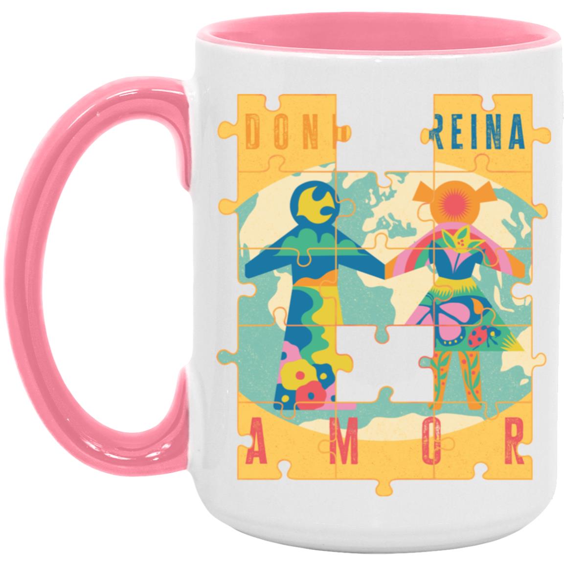 AM15OZ 15oz Accent Mug, Donde Reina...