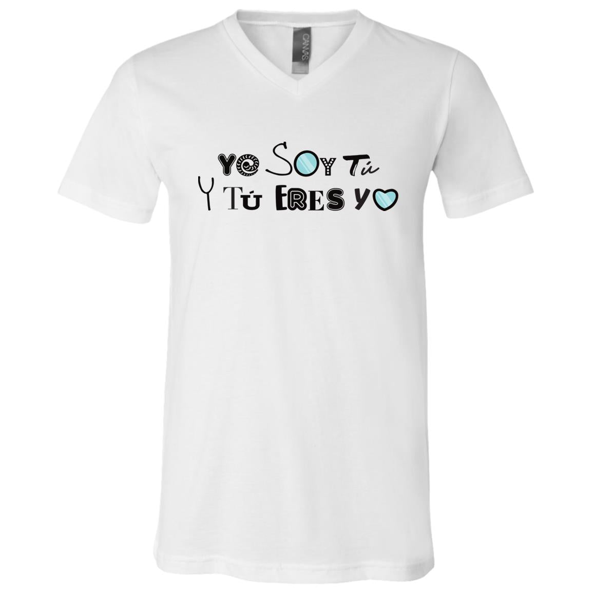 Unisex Jersey SS V-Neck T-Shirt, Yo Soy Tú - LOS GUSANOS