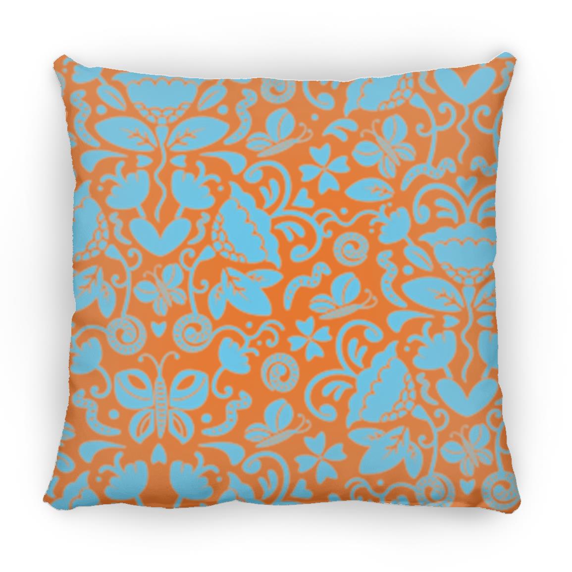 Small Square Pillow, Gusano Summer