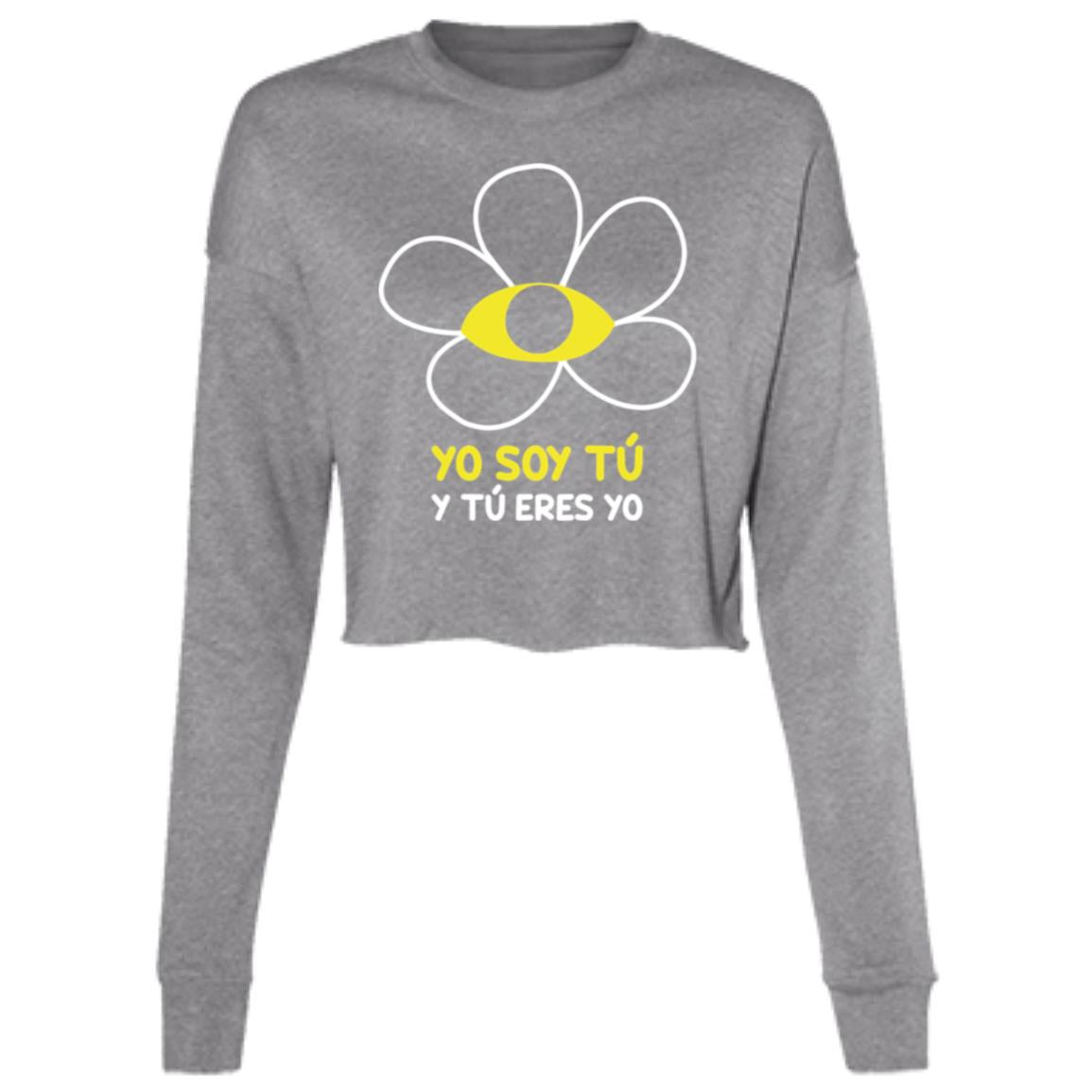 Ladies' Cropped Fleece Crew, Yo Soy Tú