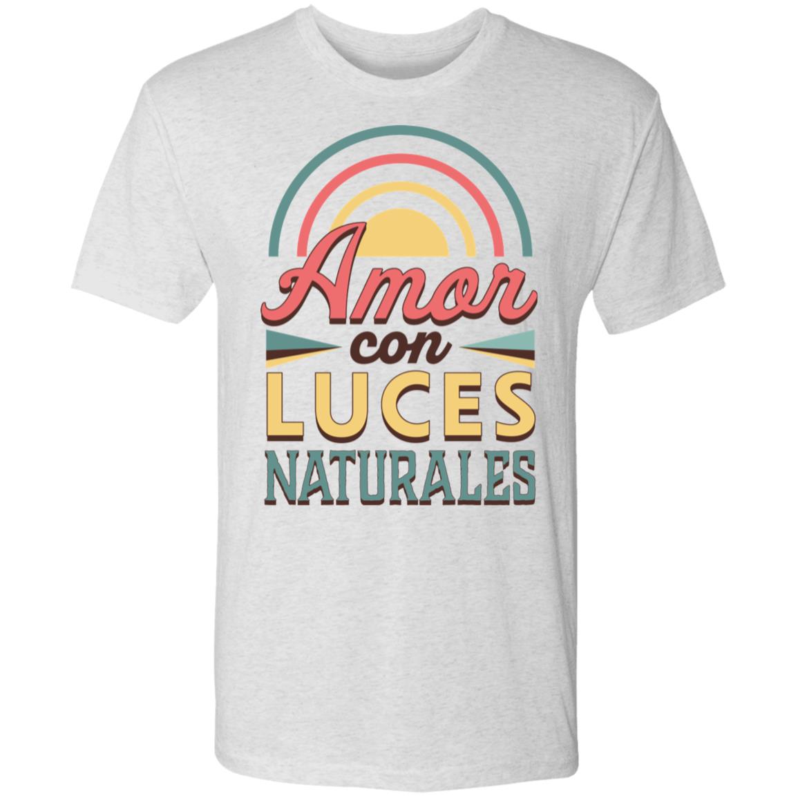 Triblend T-Shirt for Man, Amor Con Luces