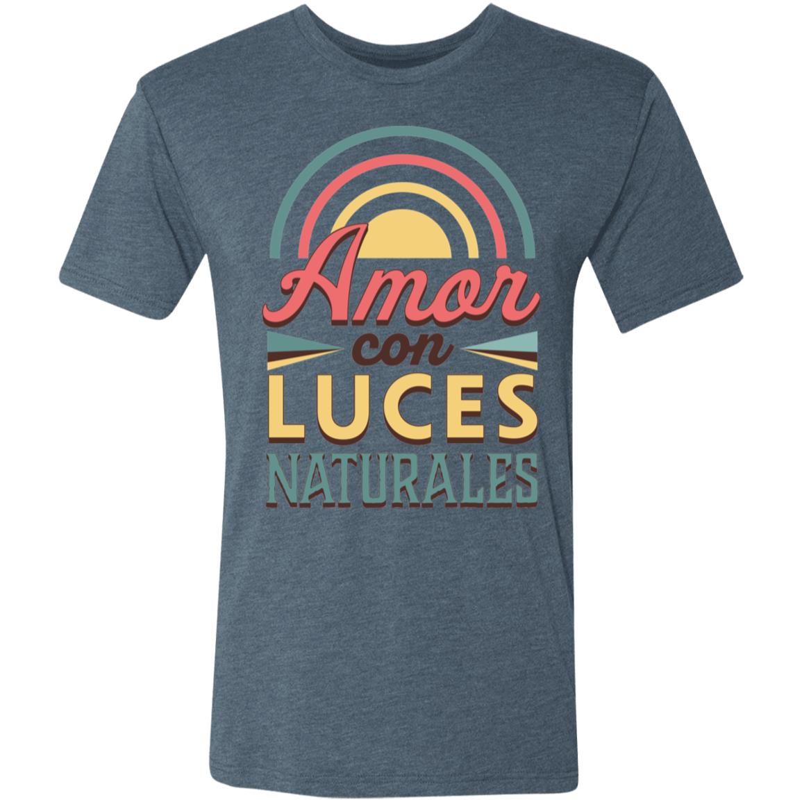 Triblend T-Shirt for Man, Amor Con Luces