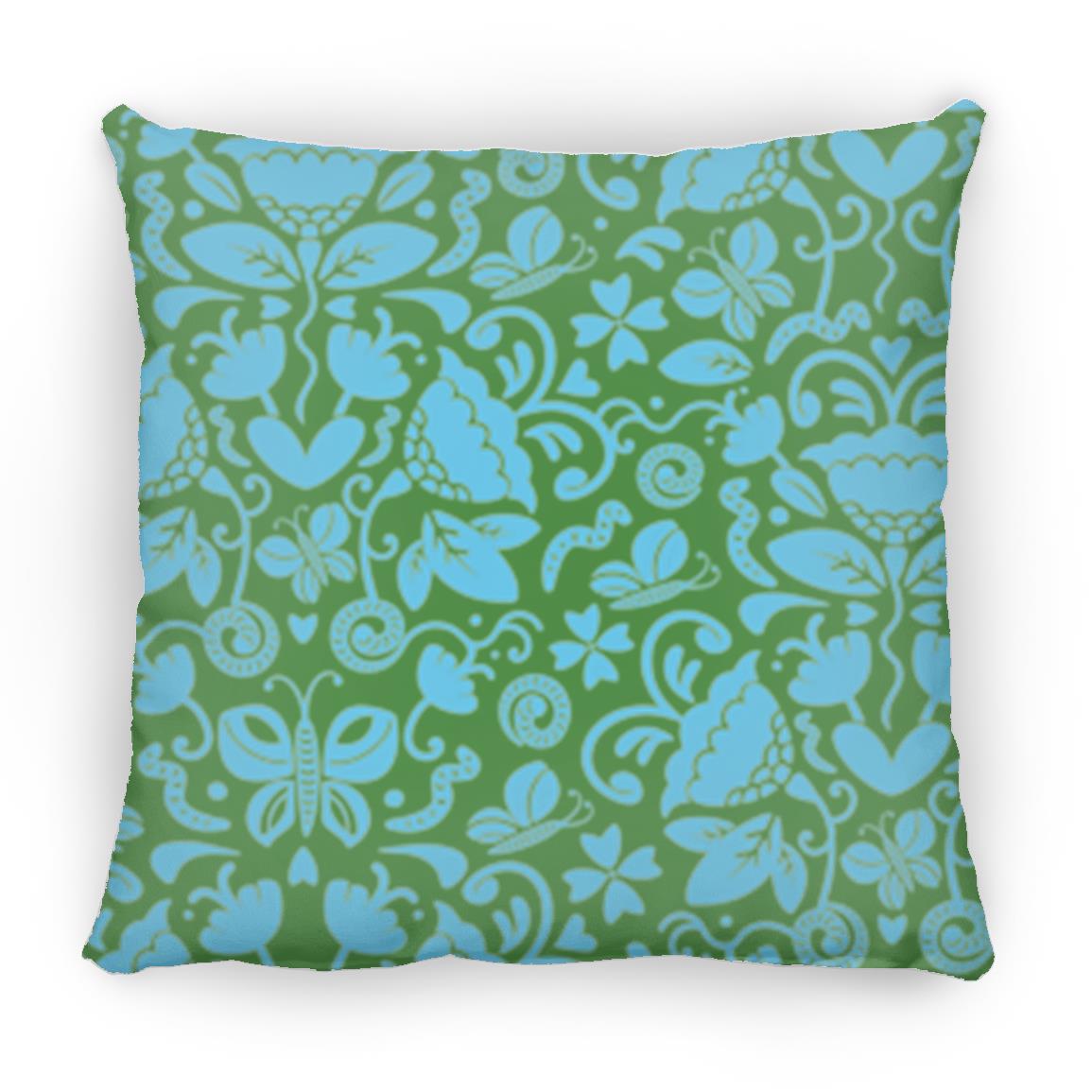 Small Square Pillow, Gusano Summer