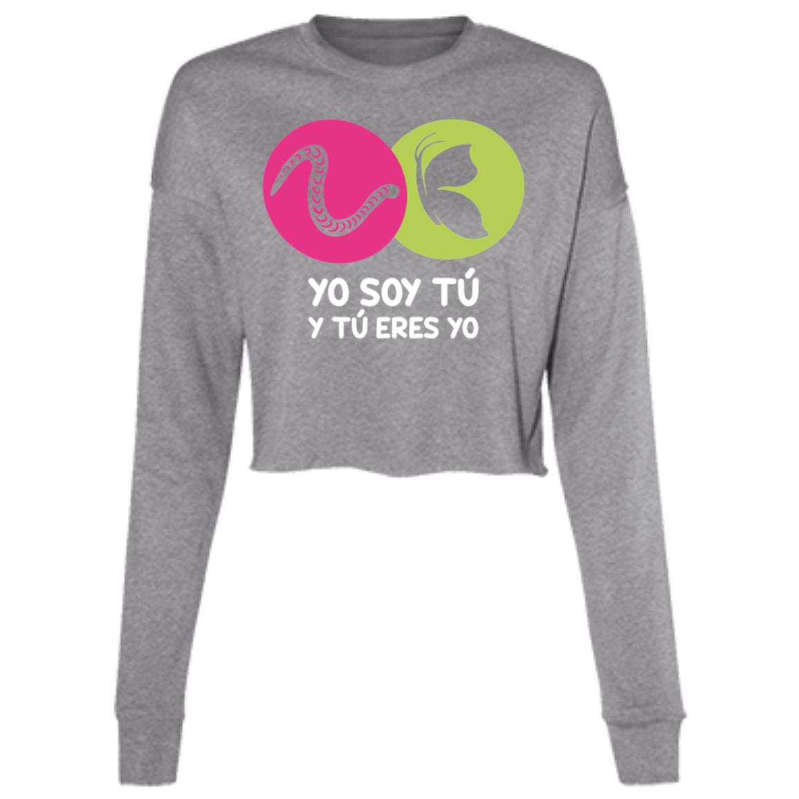 Ladies' Cropped Fleece Crew, Yo Soy Tú