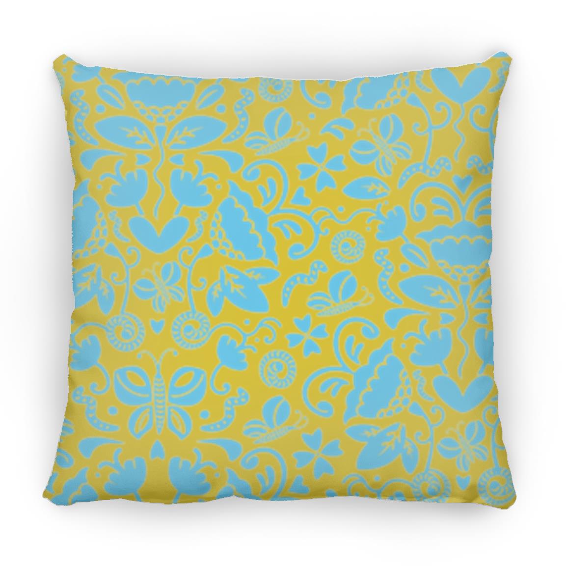 Small Square Pillow, Gusano Summer