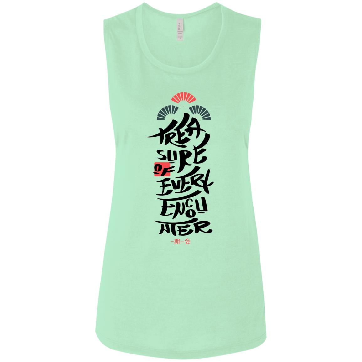 Ladies' Flowy Muscle Women's Tank, Yo Soy Tú