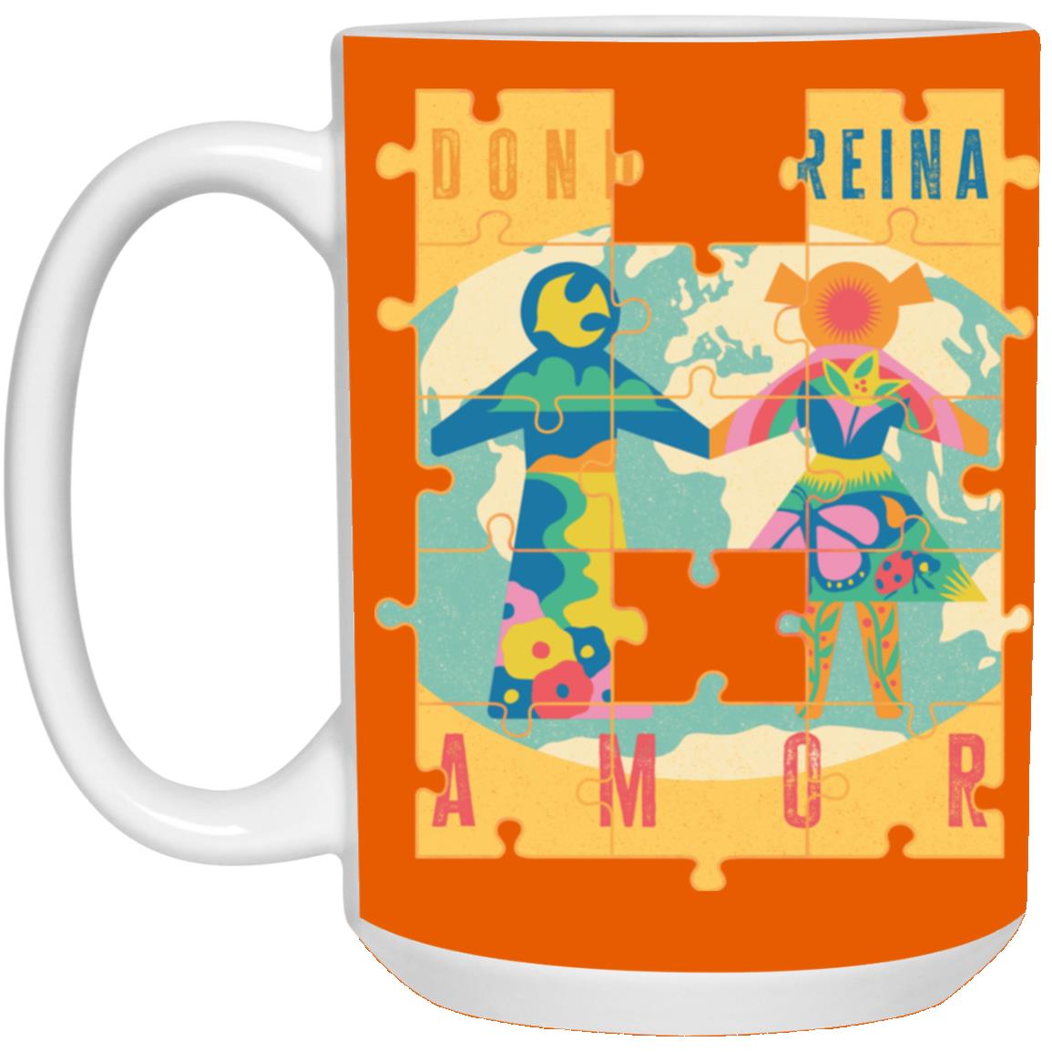 21504 15oz White Mug, Donde Reina...