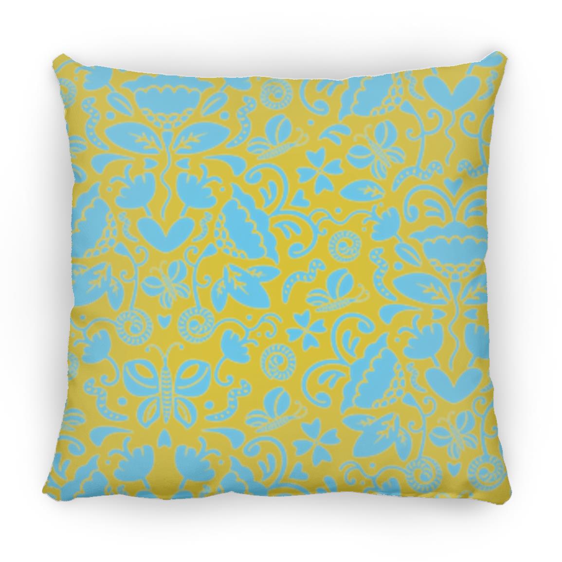 Large Square Pillow, Gusano Summer