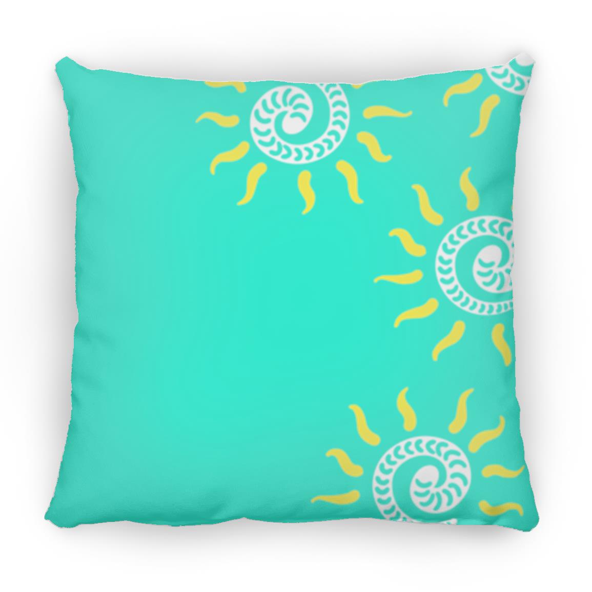 Small Square Pillow, Gusano Summer