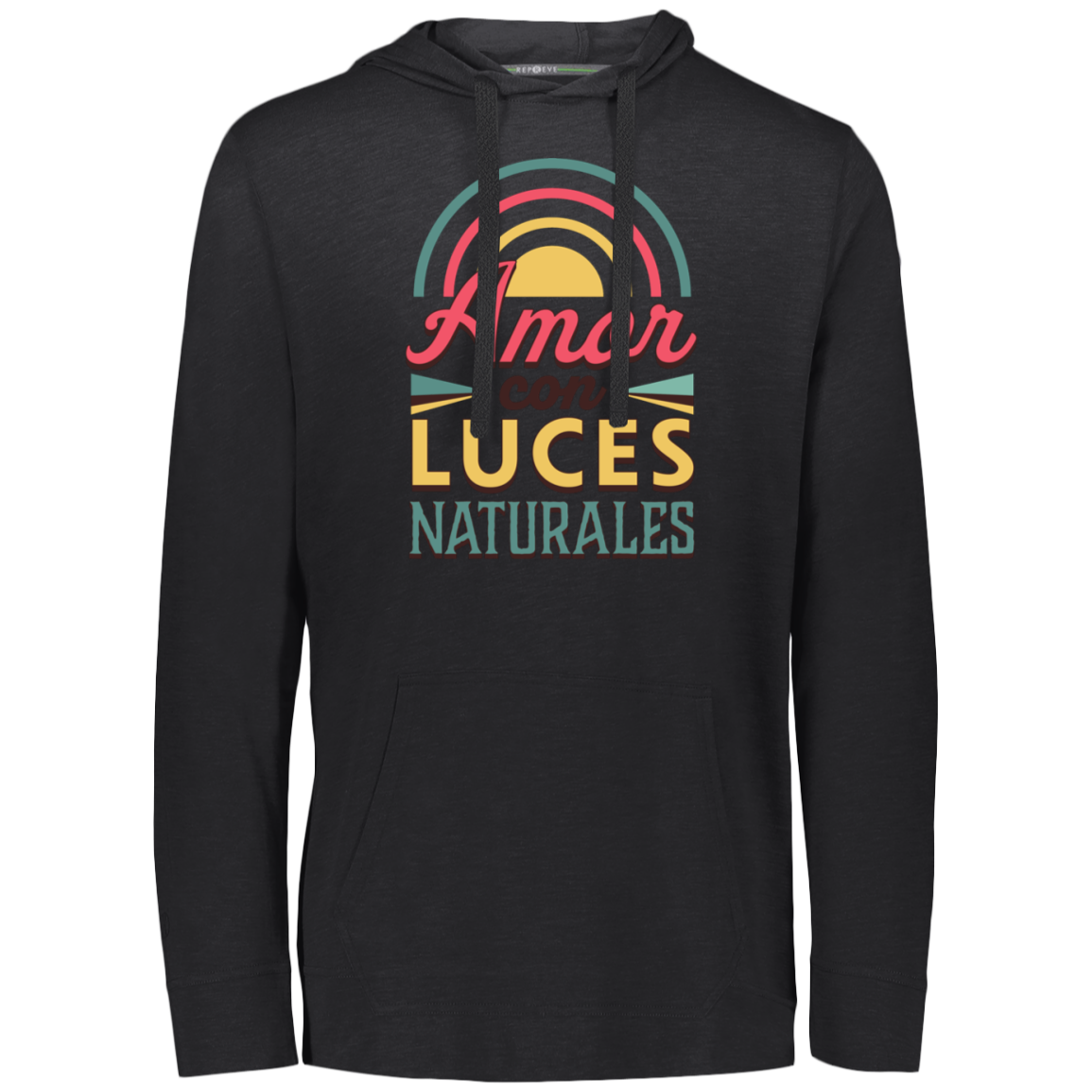 Eco Triblend Men's Hoodie, Amor con Luces Naturales - LOS GUSANOS