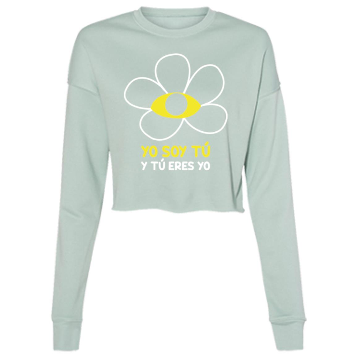 Ladies' Cropped Fleece Crew, Yo Soy Tú