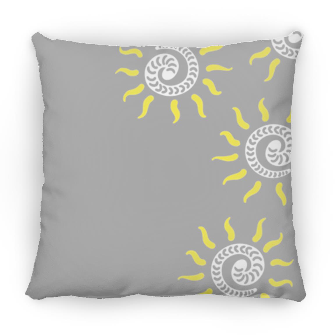 Large Square Pillow, Gusano Summer