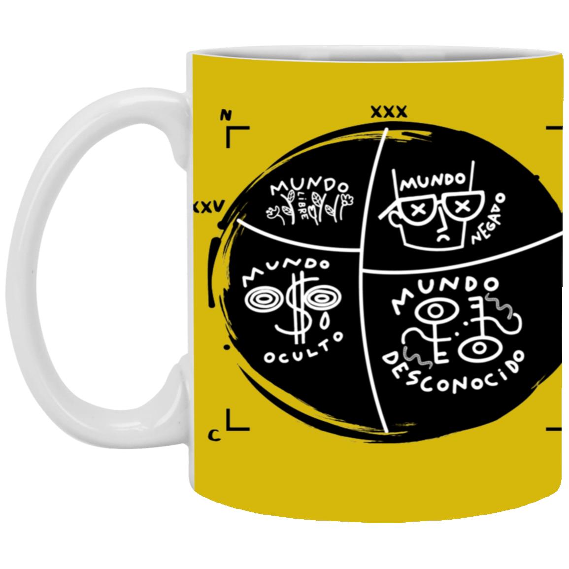 XP8434 11oz White Mug, Mundo Johari