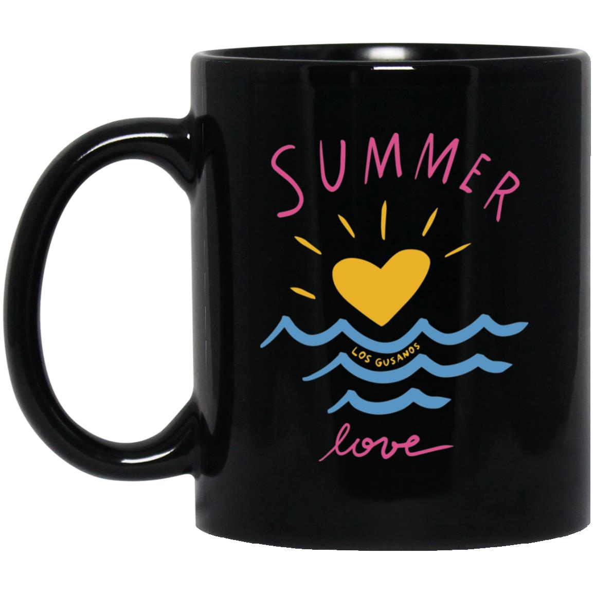 11 oz. Black Mug, Summer - LOS GUSANOS