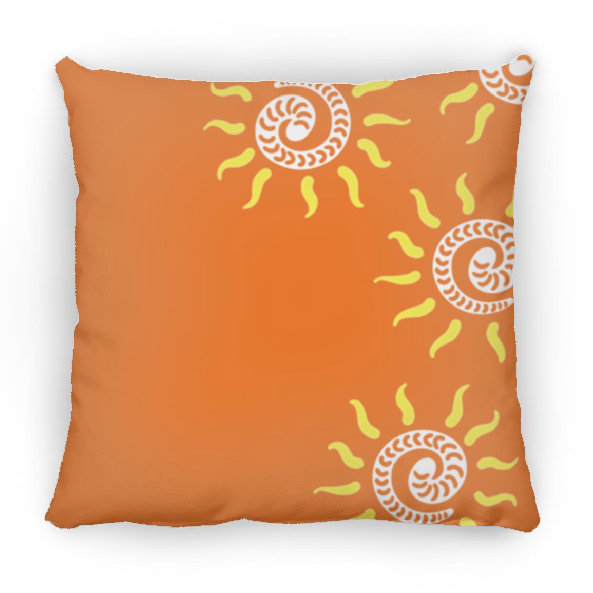 Large Square Pillow, Gusano Summer